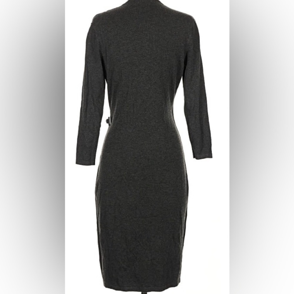 Calvin Klein Women's Long Sleeve Faux Wrap Sweater Dress